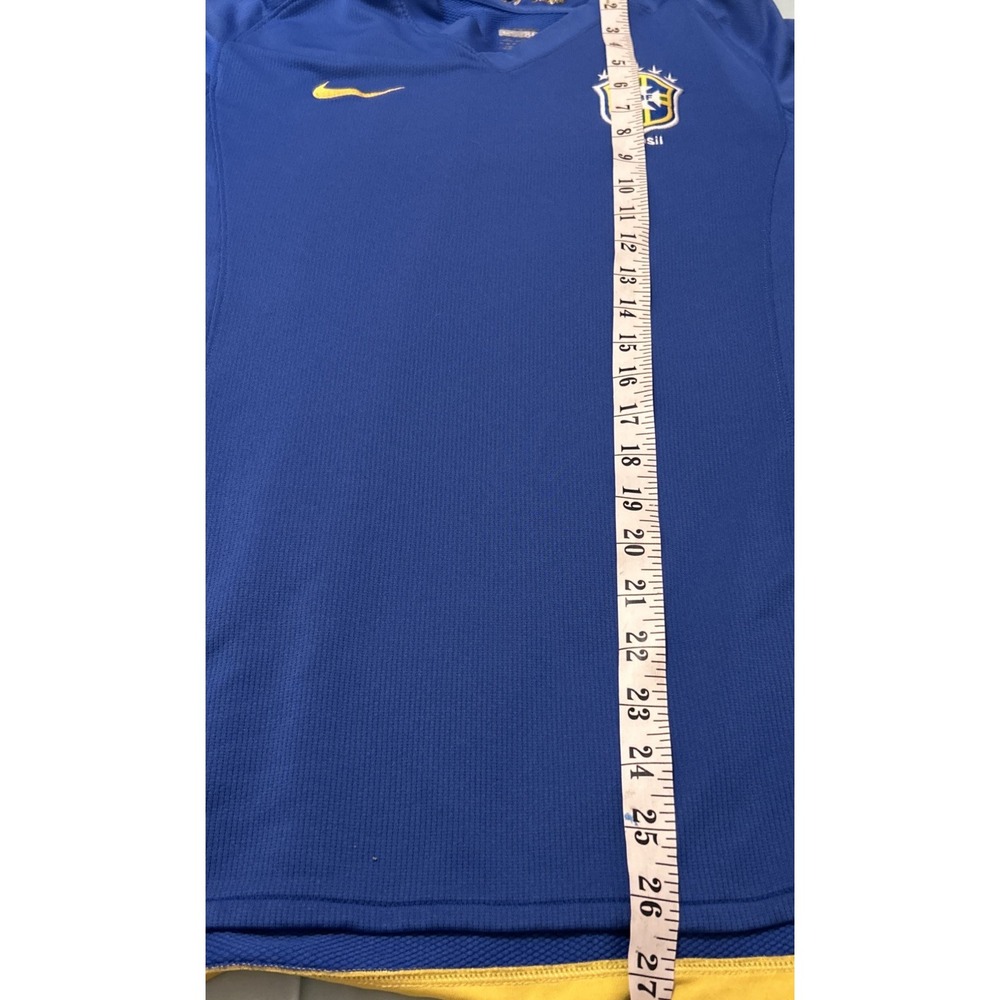 Brazil 2008/2010 Away Nike Fit Football Shirt Soccer Jersey Youth Size 13/15 XL - Picture 7 of 9